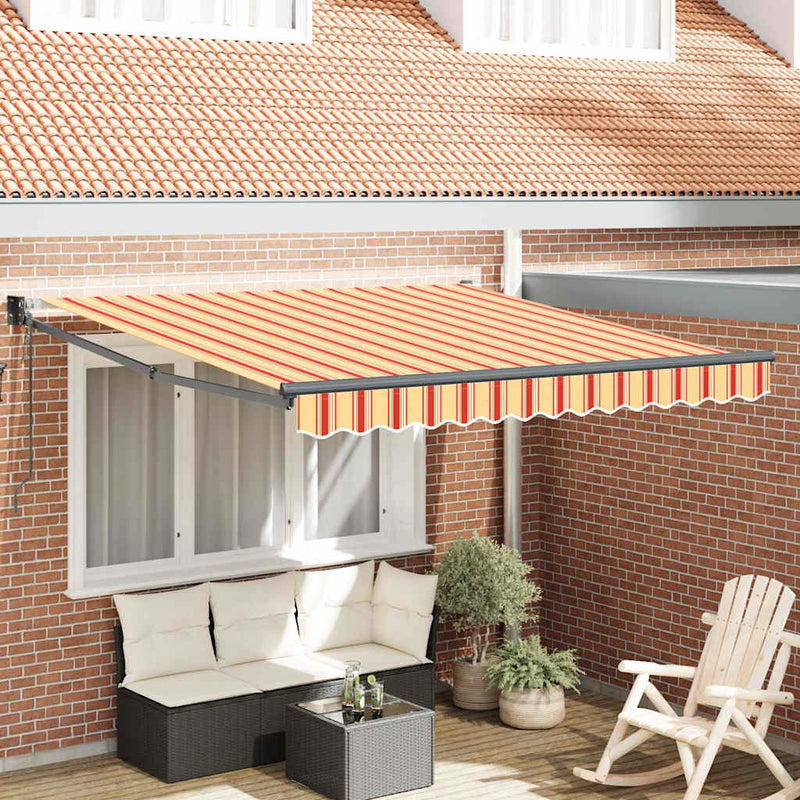 Afbeelding laden in galerijviewer, Vidaxl markies geel en oranje 350 x 250 x 165 cm polyester
