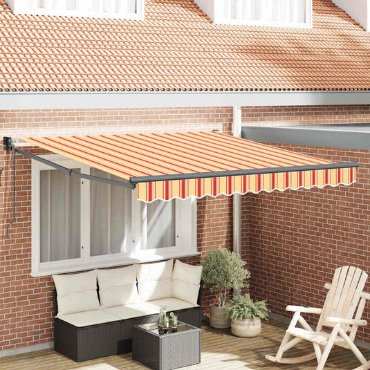 Vidaxl markies geel en oranje 350 x 250 x 165 cm polyester