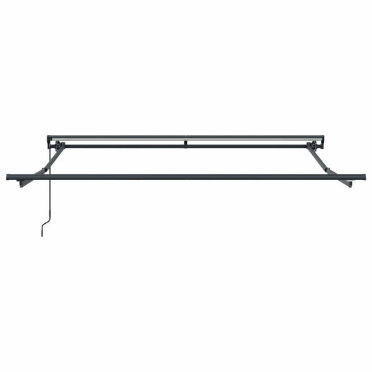 Vidaxl inklapbaar zonnescherm rood en wit 350 x 250 cm