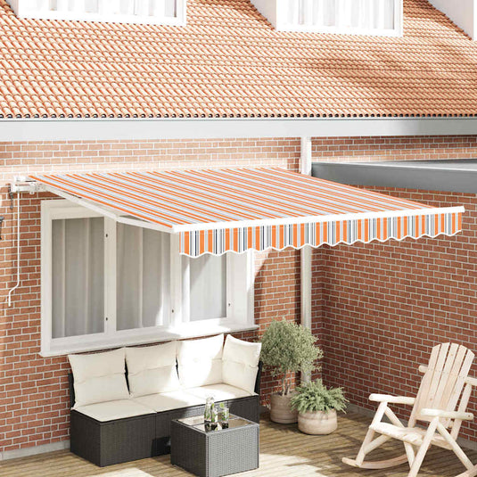 Vidaxl inklapbaar zonnescherm multikleur 350 x 250 cm stof