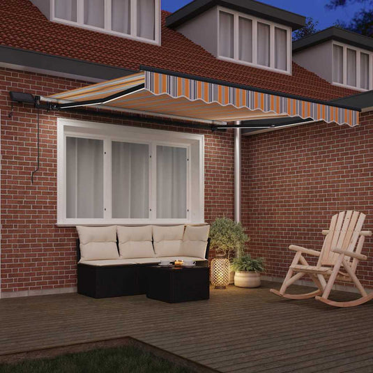 Vidaxl inklapbaar zonnescherm multikleur 350 x 250 cm stof