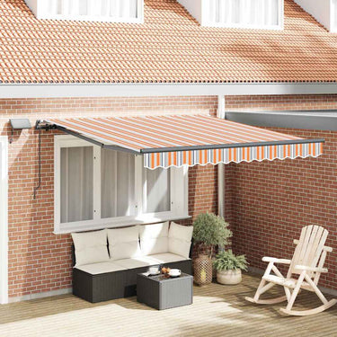 Vidaxl inklapbaar zonnescherm multikleur 350 x 250 cm stof
