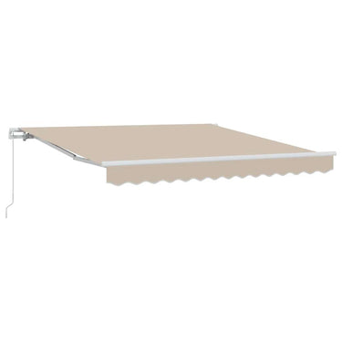 Vidaxl inklapbaar zonnescherm beige 350 x 250 cm