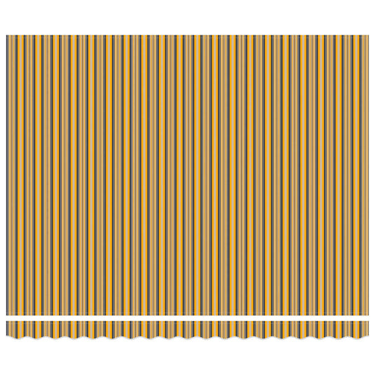 Vidaxl inklapbaar zonnescherm geel en grijs 400 × 300 cm