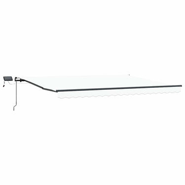 Vidaxl inklapbaar zonnescherm wit 400 ×300 cm stof