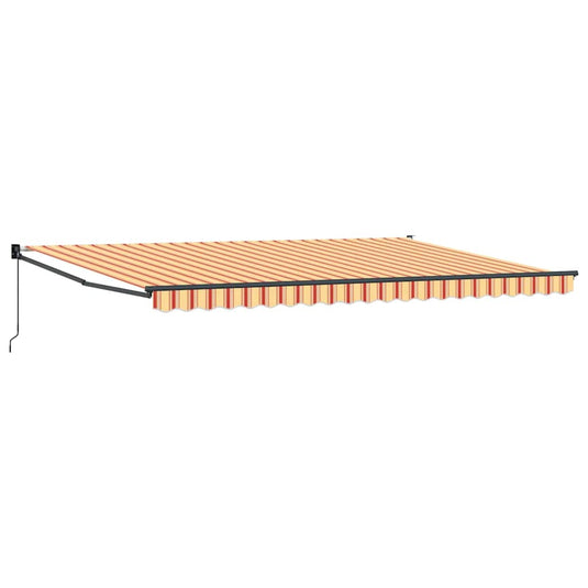 Vidaxl markies geel en oranje 500 x 300 x 165 cm polyester en metaal