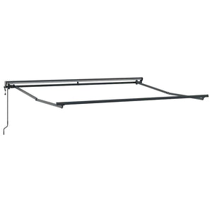 Vidaxl zijde frame antraciet 3,5 x 2,5 m poedercoating staal