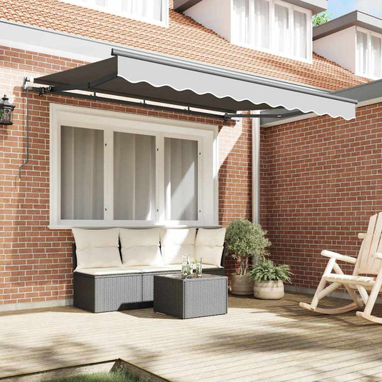 Vidaxl zijde frame antraciet 2,5 x 2 m metaal