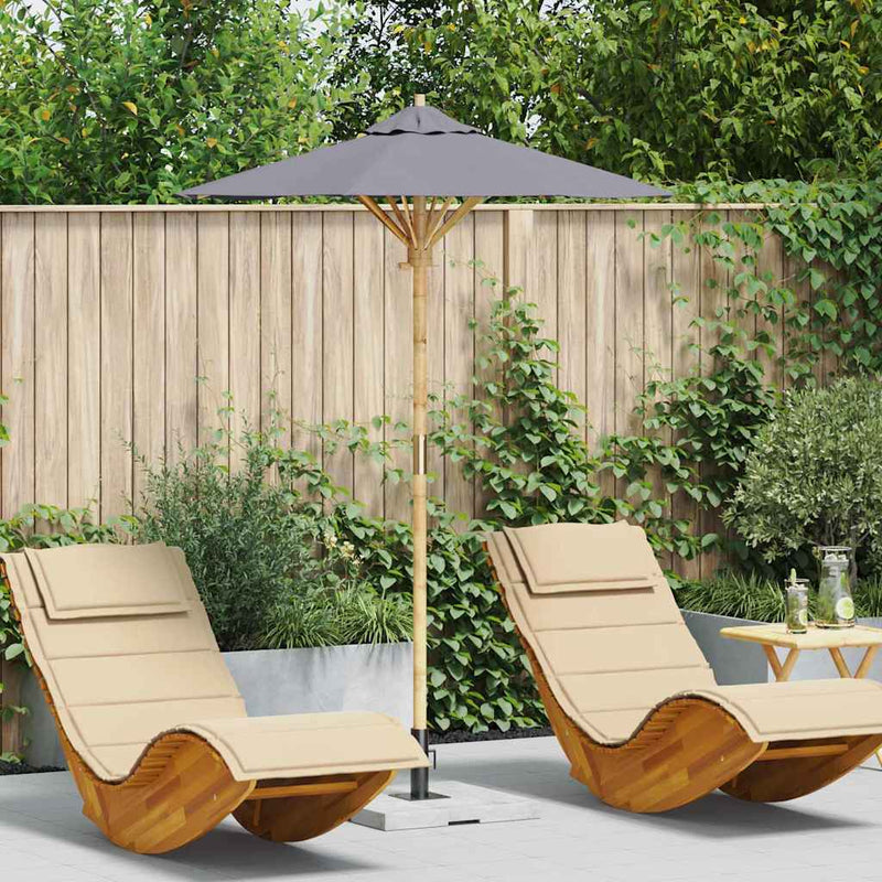 Chargez l'image dans la visionneuse de la galerie, Vidaxl tuinparasol donkergrijs ø 270 x 260 cm bamboe
