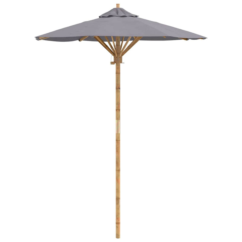Chargez l'image dans la visionneuse de la galerie, Vidaxl tuinparasol donkergrijs ø 270 x 260 cm bamboe
