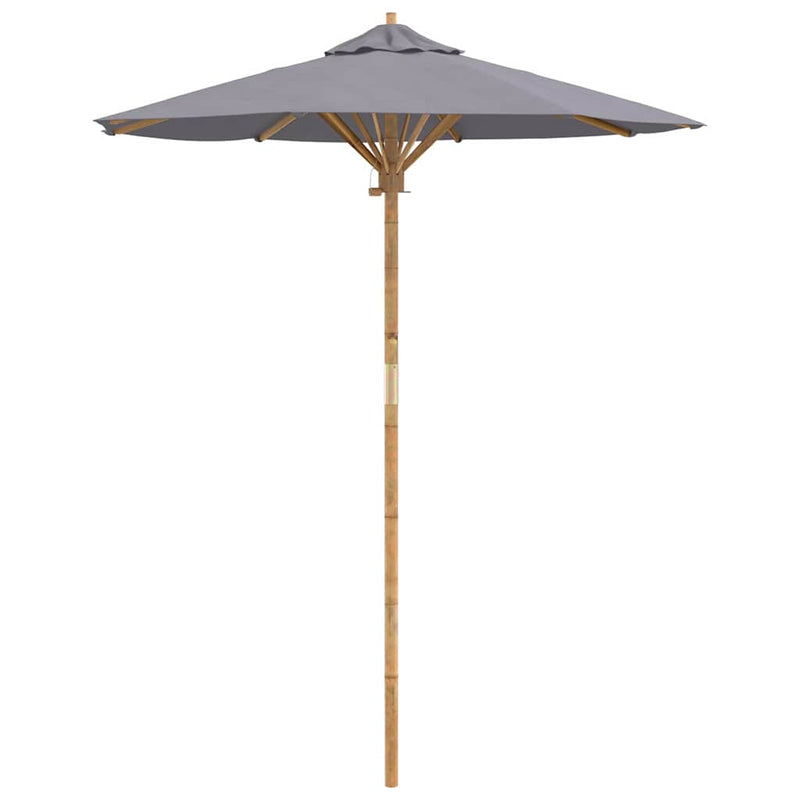 Afbeelding laden in galerijviewer, Vidaxl tuinparasol donkergrijs ø 270 x 260 cm bamboe
