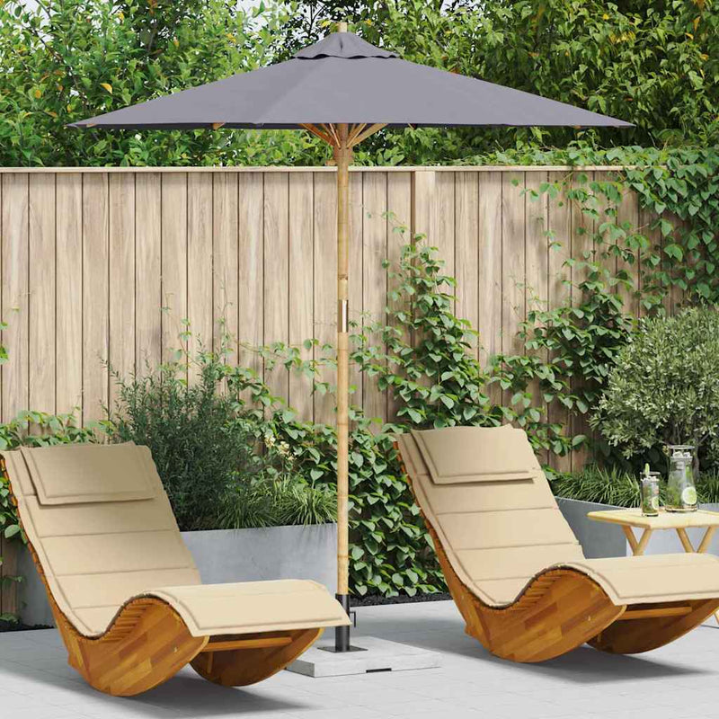 Chargez l'image dans la visionneuse de la galerie, Vidaxl tuinparasol donkergrijs ø 270 x 260 cm bamboe

