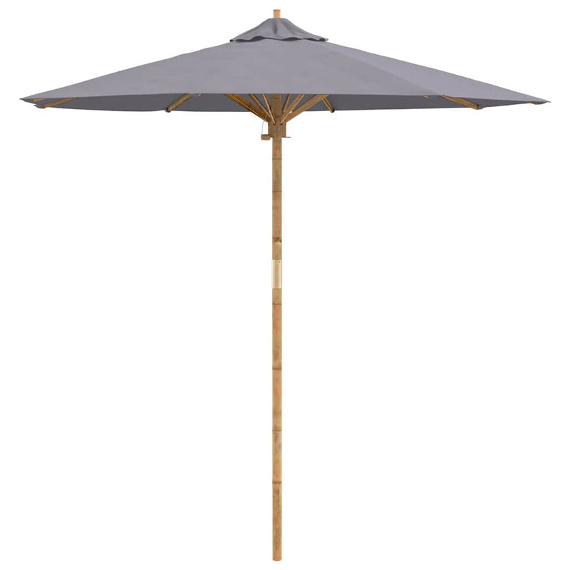 Chargez l'image dans la visionneuse de la galerie, Vidaxl tuinparasol donkergrijs ø 270 x 260 cm bamboe

