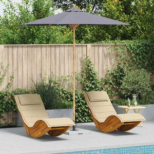 Vidaxl tuinparasol donkergrijs ø 270 x 260 cm bamboe