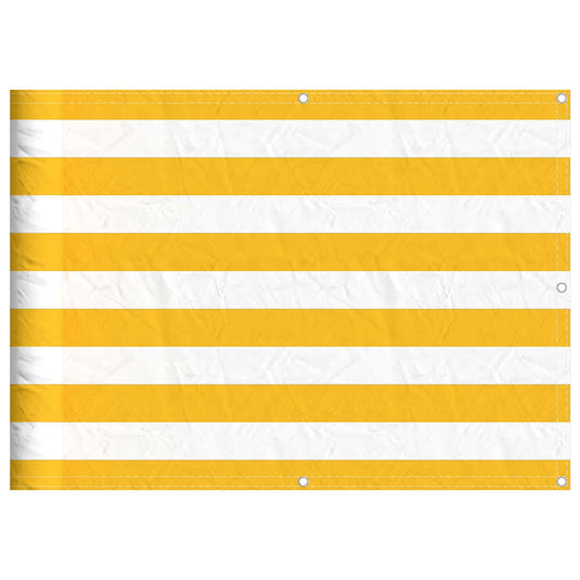 Vidaxl balkonscherm geel en wit gestreept 75x800 cm