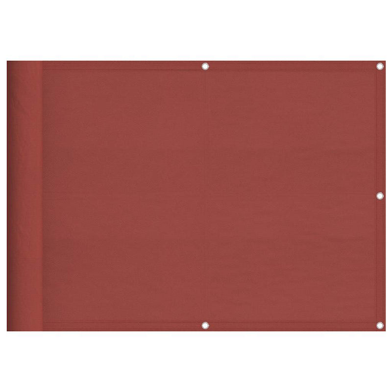 Chargez l'image dans la visionneuse de la galerie, Vidaxl balkonscherm terracotta 75x1000 cm 100% polyester oxford
