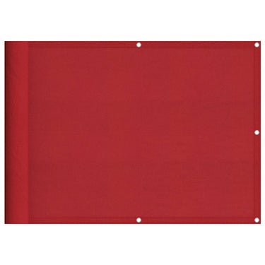 Vidaxl balkonscherm rood 75x800 cm 100% polyester oxford
