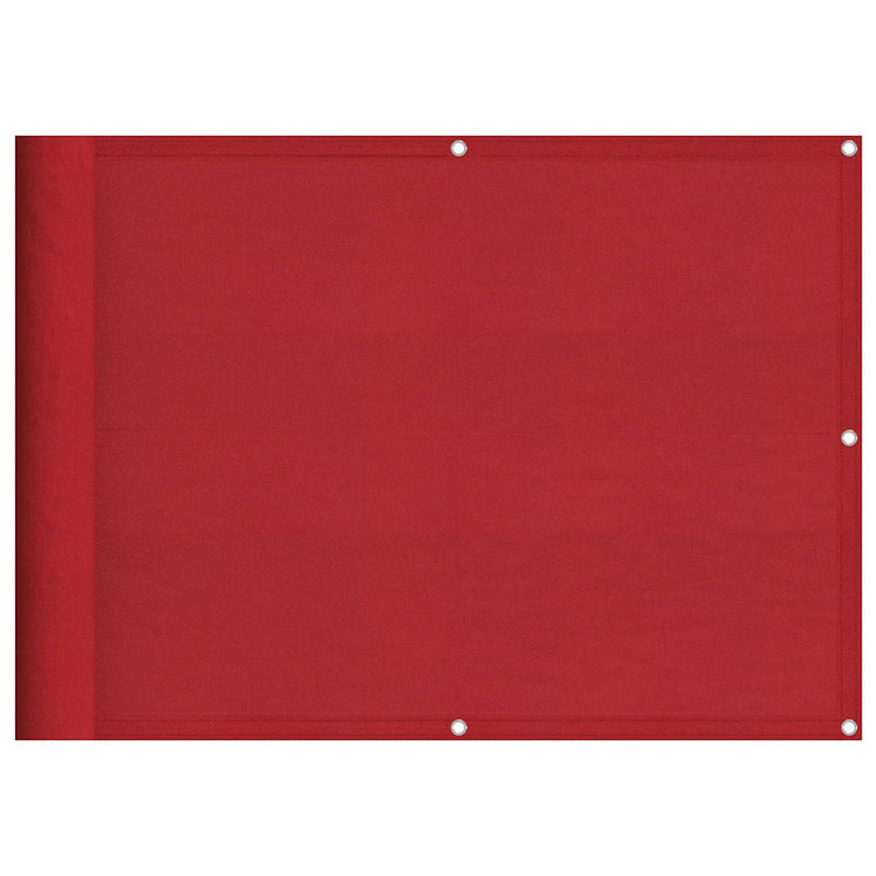 ギャラリービューアに画像をロードする, Vidaxl balkonscherm rood 75x800 cm 100% polyester oxford
