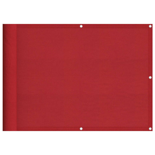 Vidaxl balkonscherm rood 75x800 cm 100% polyester oxford