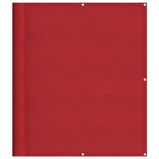 Vidaxl balkonscherm rood 120x700 cm 100% polyester oxford