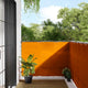 Vidaxl balkonscherm oranje 120x1000 cm 100% polyester oxford