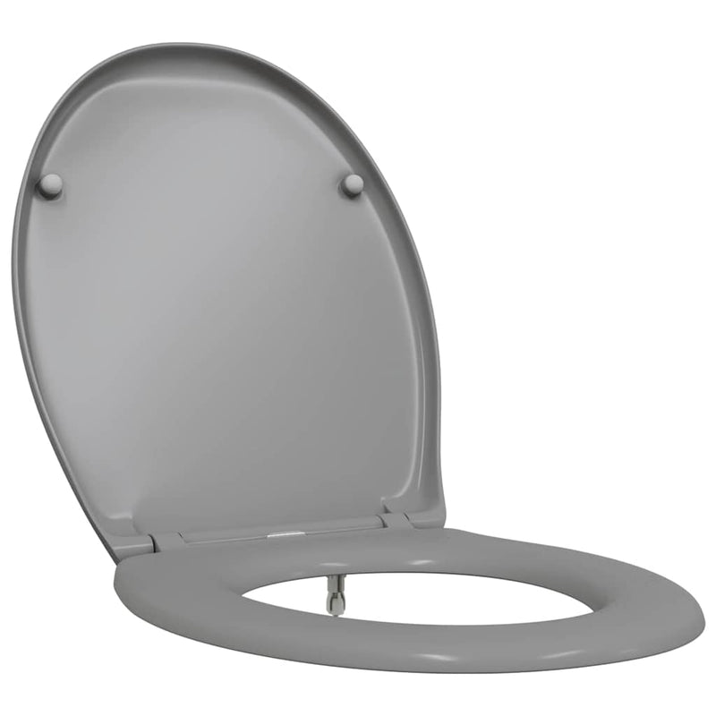 Afbeelding laden in galerijviewer, Vidaxl toiletzitting grijs 47 x 37 x 4 cm duroplast
