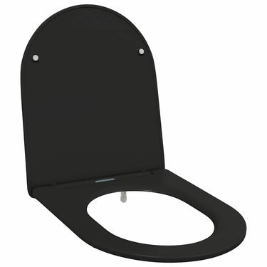 Vidaxl toiletzitting zwart 47 x 36 x 3,4 cm duroplast