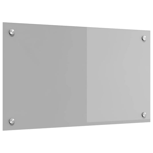 Vidaxl keuken spatscherm lichtgrijs 70 x 40 cm gehard glas