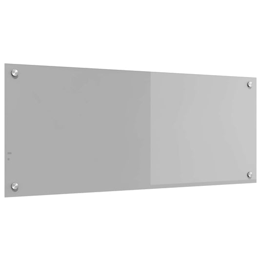 Vidaxl keuken spatscherm lichtgrijs 100 x 40 cm gehard glas