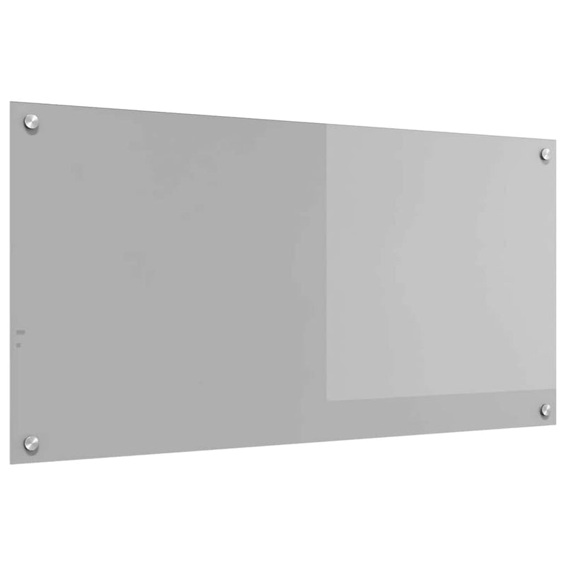 Chargez l'image dans la visionneuse de la galerie, Vidaxl keuken spatscherm lichtgrijs 100 x 50 cm gehard glas
