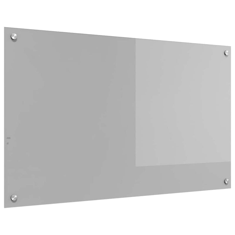 Afbeelding laden in galerijviewer, Vidaxl keuken spatscherm lichtgrijs 100 x 60 cm gehard glas
