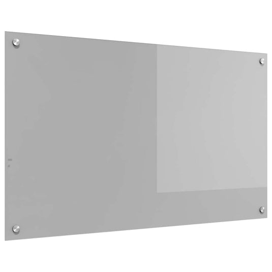 Vidaxl keuken spatscherm lichtgrijs 100 x 60 cm gehard glas