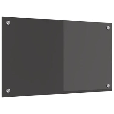 Vidaxl keuken spatscherm donkergrijs 70 x 40 cm gehard glas