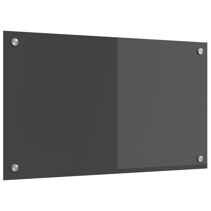Chargez l'image dans la visionneuse de la galerie, Vidaxl keuken spatscherm donkergrijs 70 x 40 cm gehard glas
