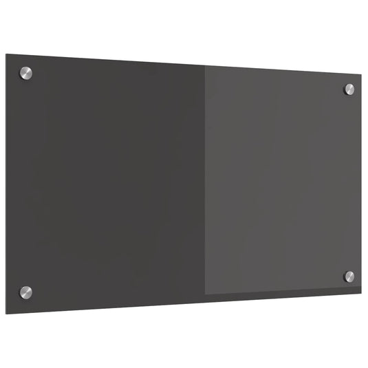 Vidaxl keuken spatscherm donkergrijs 70 x 40 cm gehard glas