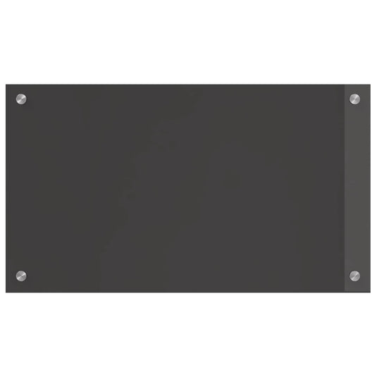 Vidaxl keuken spatscherm donkergrijs 70 x 40 cm gehard glas