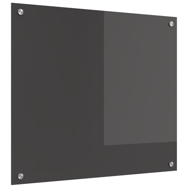 Chargez l'image dans la visionneuse de la galerie, Vidaxl keuken spatscherm donkergrijs 70 x 60 cm gehard glas
