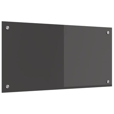 Vidaxl keuken spatscherm donkergrijs 80 x 40 cm gehard glas
