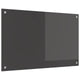 Vidaxl keuken spatscherm donkergrijs 80 x 50 cm gehard glas