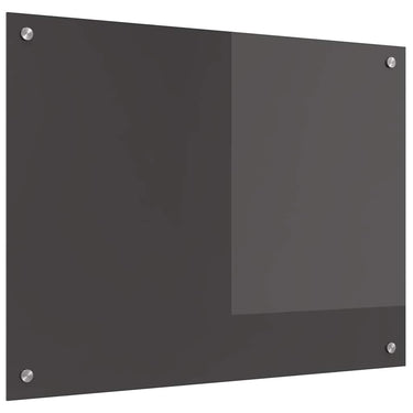 Vidaxl keuken spatscherm donkergrijs 80 x 60 cm gehard glas