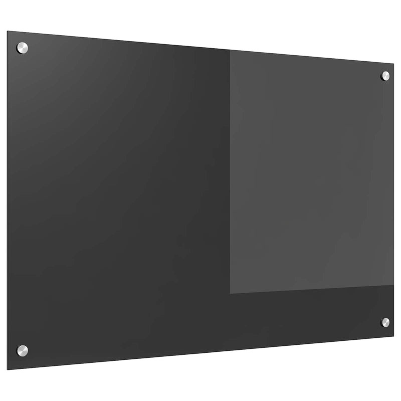 Afbeelding laden in galerijviewer, Vidaxl keuken spatscherm donkergrijs 90 x 60 cm gehard glas
