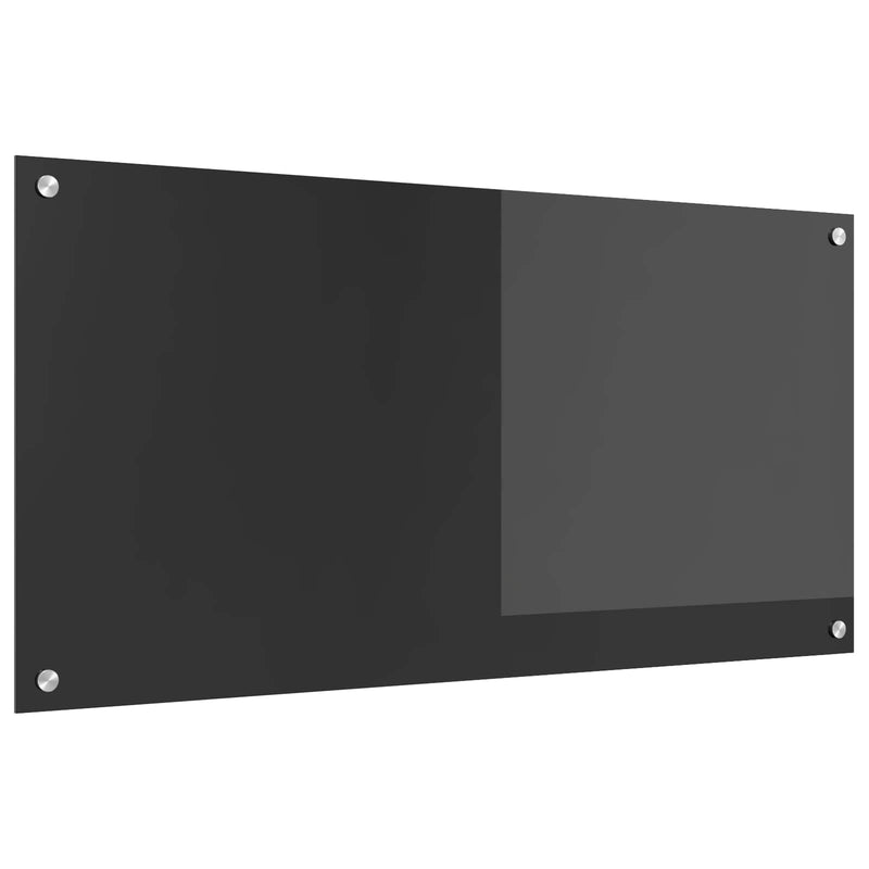 Afbeelding laden in galerijviewer, Vidaxl keuken spatscherm donkergrijs 100 x 50 cm gehard glas
