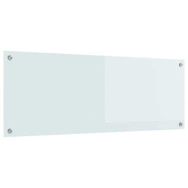 Vidaxl keuken spatscherm wit 110 x 40 cm gehard glas