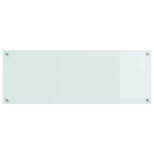 Vidaxl keuken spatscherm wit 110 x 40 cm gehard glas