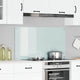 Vidaxl keuken spatscherm wit 110 x 60 cm gehard glas