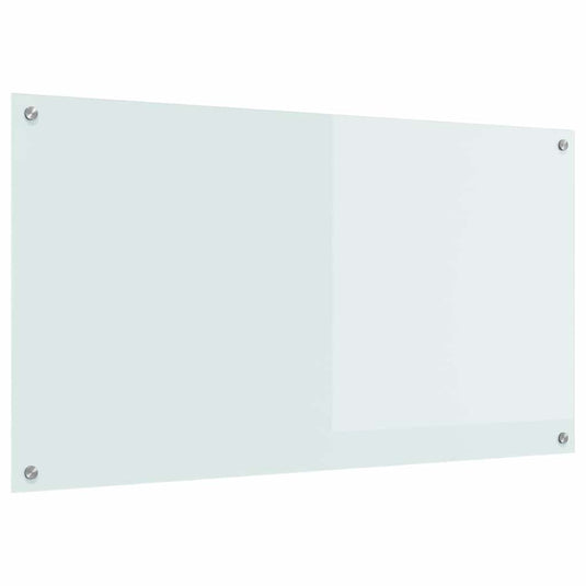 Vidaxl keuken spatscherm wit 110 x 60 cm gehard glas