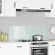 Vidaxl keuken spatscherm wit 120 x 40 cm gehard glas