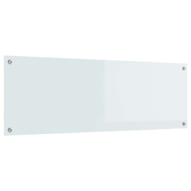 Vidaxl keuken spatscherm wit 120 x 40 cm gehard glas