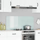 Vidaxl keuken spatscherm wit 120 x 50 cm gehard glas