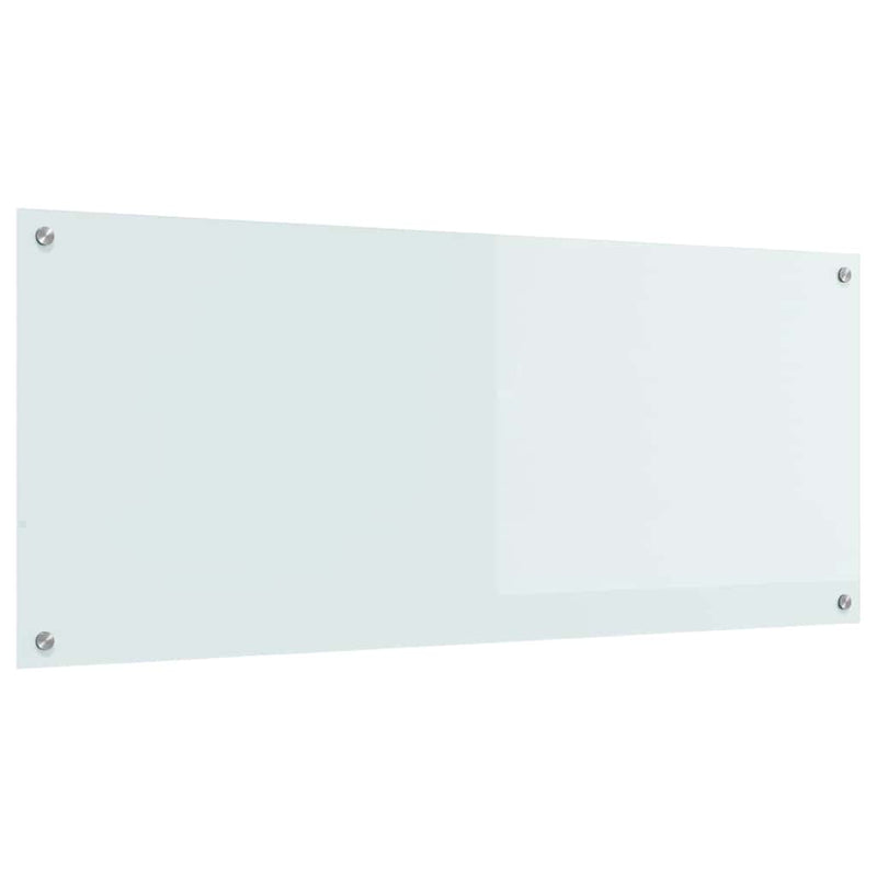 Afbeelding laden in galerijviewer, Vidaxl keuken spatscherm wit 120 x 50 cm gehard glas
